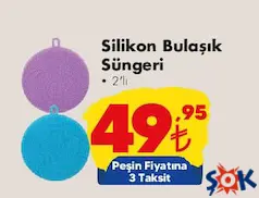 SİLİKON BULAŞIK SÜNGERİ 2'Lİ fiyat ve kampanya bilgisi